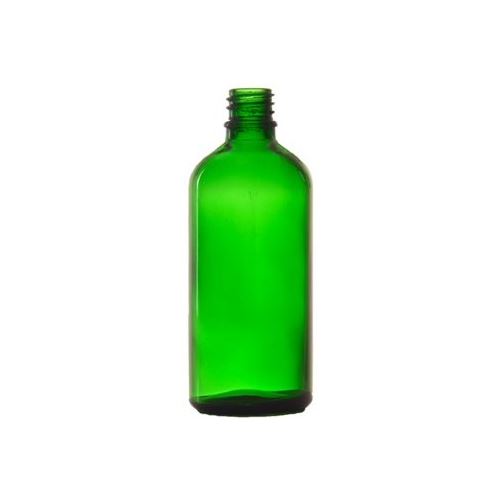 Glasflasche ohne Verschluss grün, 100 ml