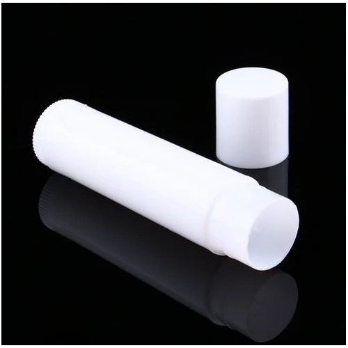 Kunststofftube für Lippenstift oder Lippenbalsam weiß, 4,5 ml