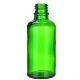 Glasflasche ohne Verschluss grün, 50 ml, 1 Stk