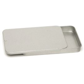 Aluminiumdose mit Schiebedeckel, rechteckig, 7 ml