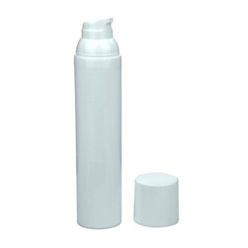 Kunststoff-Flasche airless weiß, 100 ml