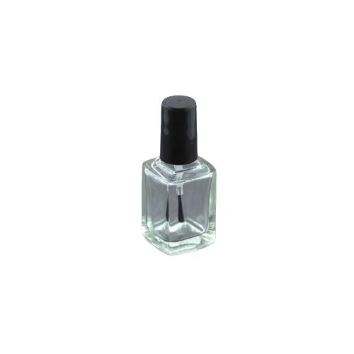 Nagellackflasche aus Glas mit Pinsel klar, 10 ml