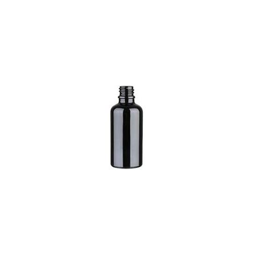 Glasflasche ohne Verschluss schwarz, 50 ml