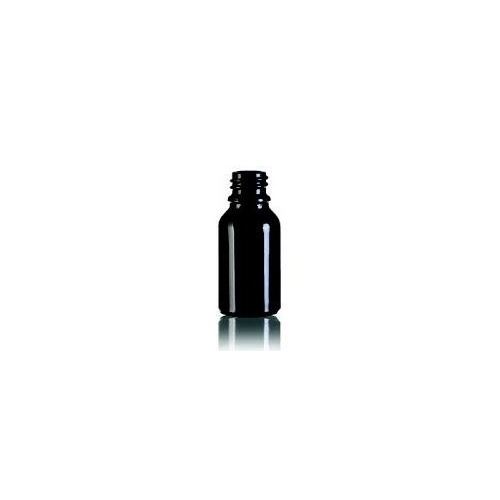 Glasflasche ohne Deckel schwarz, 15 ml