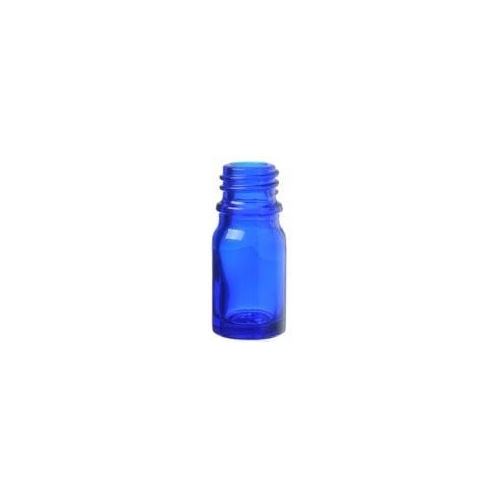 Glasflasche ohne Verschluss blau, 5 ml
