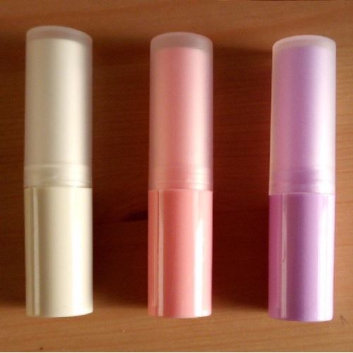 Kunststoff-Lippenstift, Lippenbalsam mit transparenter Kappe, 3,5 ml